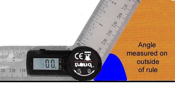 Measuring angles for woodworking projects 