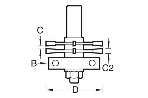 tongue and groove cutter from trend for solid surface materials - router bits 