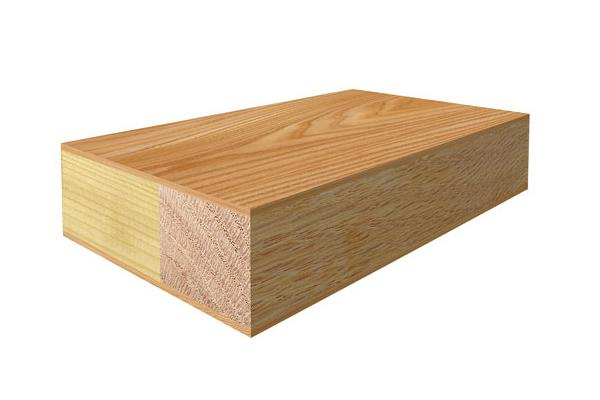 Blockboard - created by using solid cores of wood that are laid out next to each other and veneered