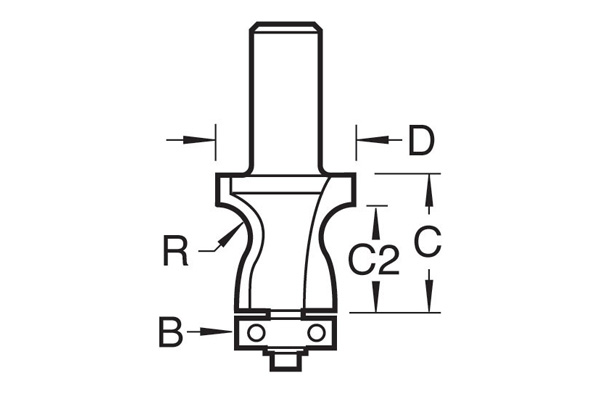 waterfall edge cutter from trend - router bits fro solid surface material 