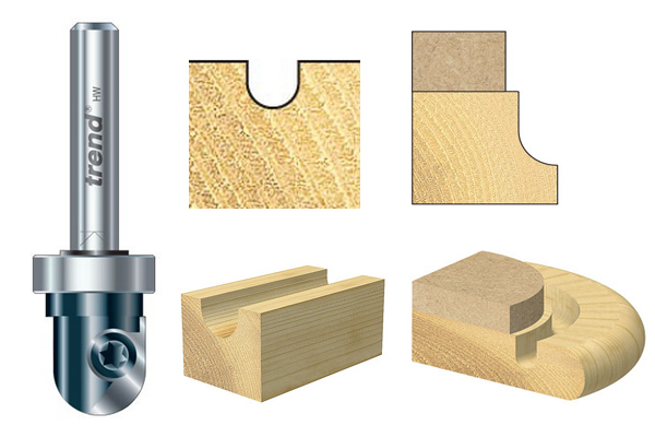 A Rota-tip radius cutter and an example of the type of groove it creates in a workpiece