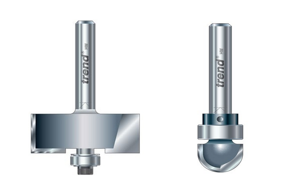 Router bit with ball bearing guides