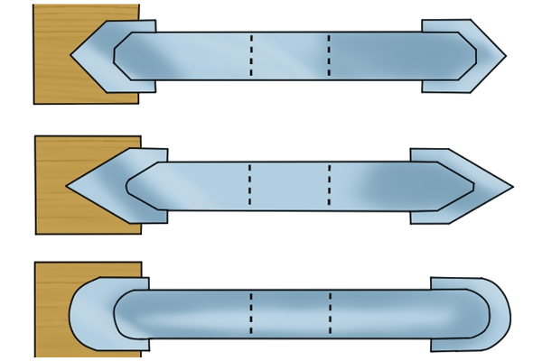 Straight, radius and angled slotting and grooving router cutters