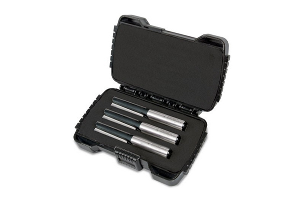 A kitchen fitter's cutter set in a heavy duty storage case