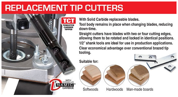 Routing bits with blades that can be replaced 