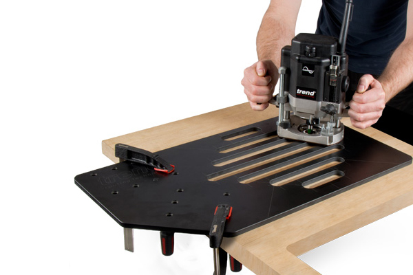 Using a router with a template - router cutters with bearing guides mounted on the shank are needed for this application