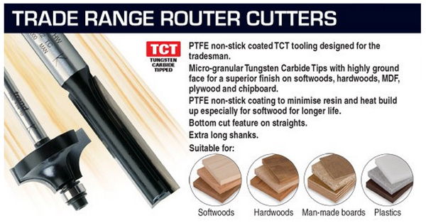 router bits for tradesmen and professional woodworkers