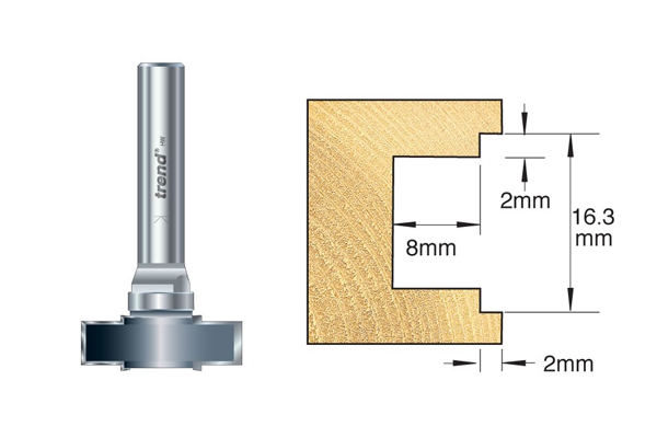 An example of an espagnolette router cutter and the type of cut it makes
