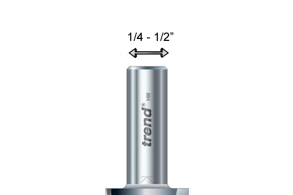 Shanks measuring 1/4 - 1/2 an inch