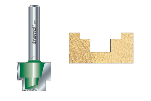 An example of a strip recesser router bit