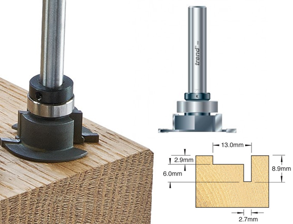 An Aquamac 21 recesser router cutter