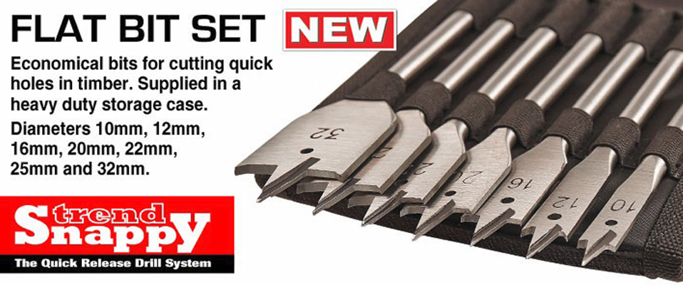 Quick release drilling tools for trade and DIY