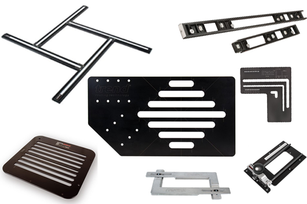 Routers can be used with jigs for complex and / or repetitive cuts 