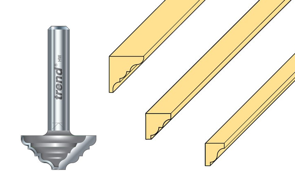 Ogee classic router bit for doll's house parts 
