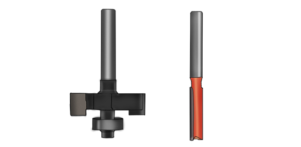 Flate bottom grooves and Rebates can be produced by routers