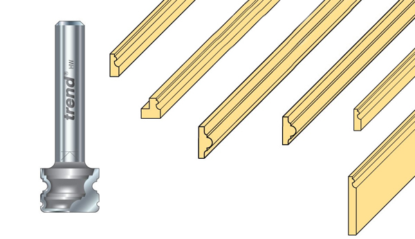 Torus bead router bit for doll's houses