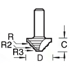 Triple ogee router bit for doll's houses 